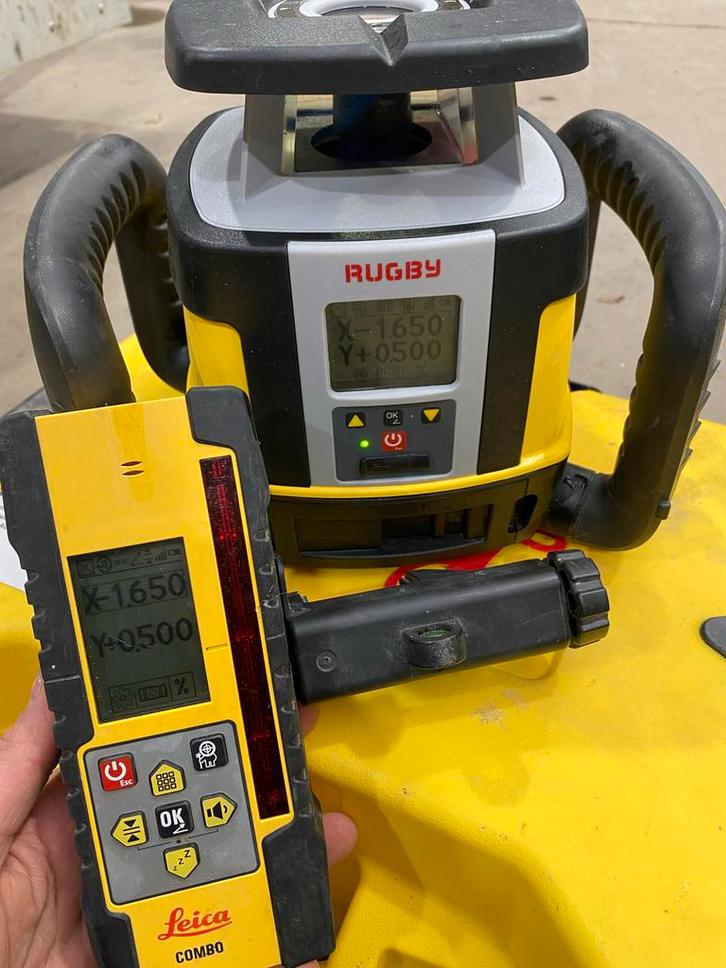 Leica Rugby CLA-ctive CLX700, Doe-het-zelf en Verbouw, Meetapparatuur, Zo goed als nieuw, Toebehoren, Ophalen