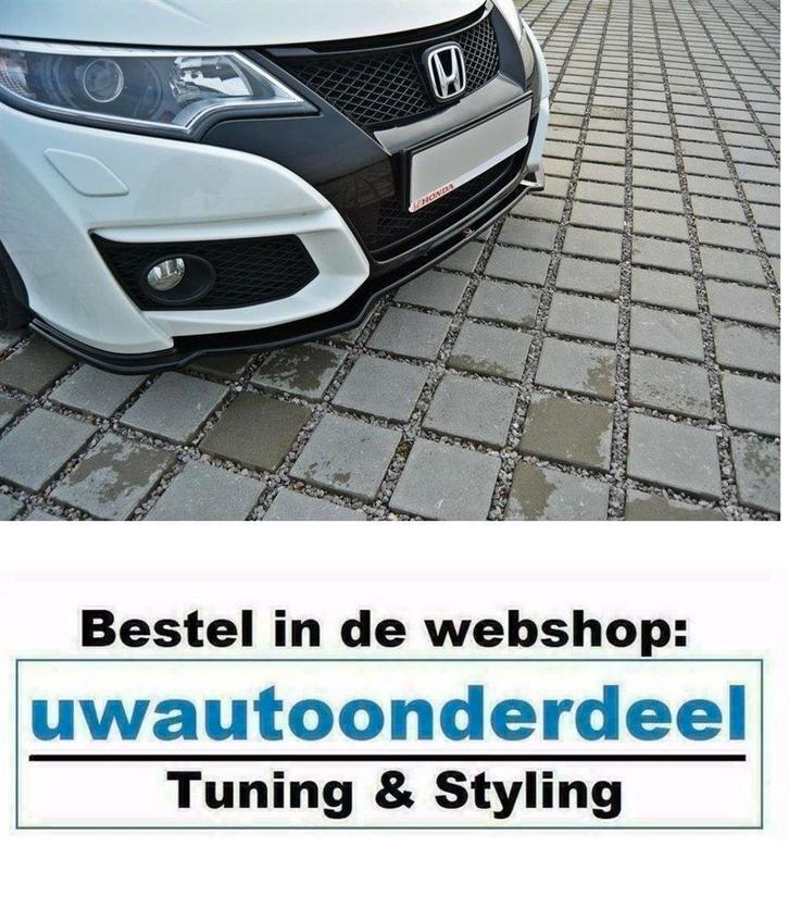 Maxton Spoiler Lip Splitter Voor Honda Civic MK9 Facelift, Auto diversen, Tuning en Styling, Ophalen of Verzenden