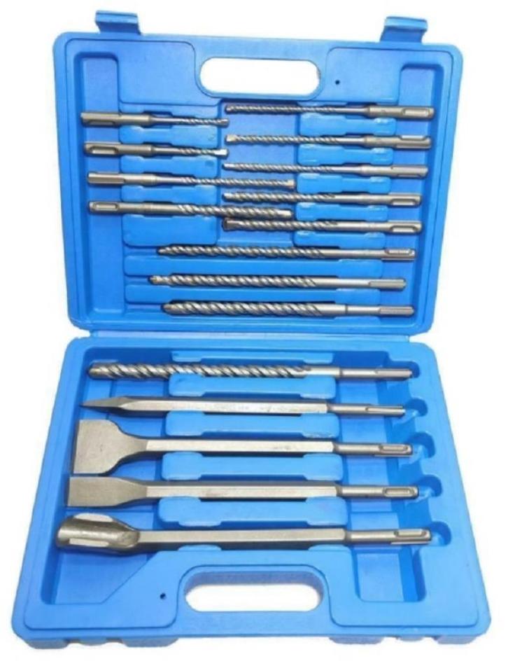 SDS Boor-Beitelset 17dlg.  Diverse maten boren en beitels:, Auto diversen, Autogereedschap, Nieuw, Ophalen of Verzenden