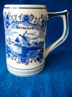 Oude Delftsblauwe Heineken bierpul uit de begin jaren 70, Ophalen of Verzenden, Gebruikt