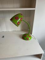 Pylones bureaulamp fel groen roze bloemen, Ophalen, Gebruikt, Vrolijk speels, Metaal