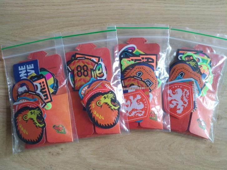 15× AH Oranje Patches voor kleding EK voetbal 🟠 ( Compleet), Verzamelen, Supermarktacties, Albert Heijn, Ophalen