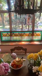 Fraai antiek art deco glas in lood raam, Antiek en Kunst, Ophalen