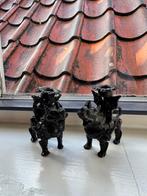 Antieke Chinese Bronzen Kandelaren, Ophalen of Verzenden, Brons