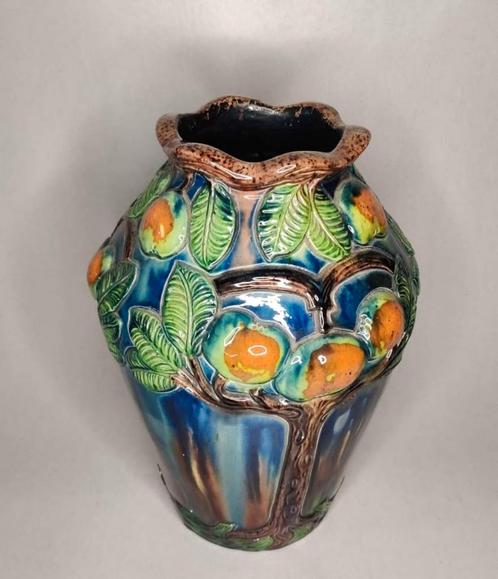 Grote art nouveau vaas Leo Maes, Antiek en Kunst, Antiek | Keramiek en Aardewerk, Ophalen of Verzenden