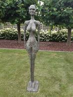 Zeer dik gegoten kunst beeld naar Giacometti, ruwe brons !, Antiek en Kunst, Ophalen of Verzenden