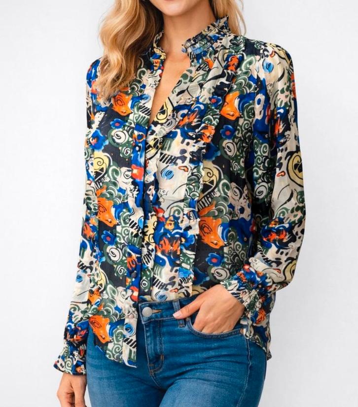 POM Amsterdam blouse M nieuw, Kleding | Dames, Blouses en Tunieken, Nieuw, Maat 38/40 (M), Overige kleuren, Ophalen of Verzenden
