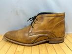 Manfield, maat 41 bruine hoge veterschoenen., Manfield, Bruin, Verzenden, Zo goed als nieuw
