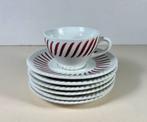 Badonviller kop en schotels (6 x), Antiek en Kunst, Antiek | Servies los, Ophalen of Verzenden
