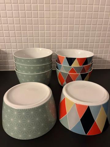 8 x Ikea BRÅKIG Grote kommen, ArtRebels 2014, limited beschikbaar voor biedingen