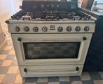 Smeg gasfornuis 90cm, 5 pits, Witgoed en Apparatuur, Ophalen, 60 cm of meer, Zo goed als nieuw, Gas