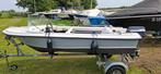 Te koop: Leuke open boot met 4-takt 9.9pk buitenboordmotor, Watersport en Boten, Ophalen, Gebruikt, Minder dan 10 pk, Tot 6 meter