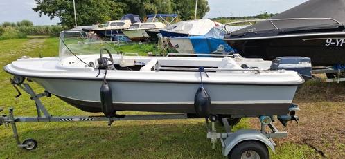 Leuke open boot met stuurconsole – MOET WEG!, Watersport en Boten, Motorboten en Motorjachten, Gebruikt, Polyester, Tot 6 meter
