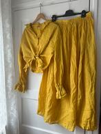 Oker geel linnen set maxi lange rok cropped blouse Zara, Kleding | Dames, Zara, Geel, Maat 42/44 (L), Ophalen of Verzenden