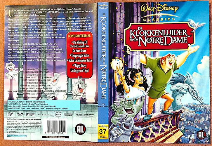 Walt Disney Classics no37-Klokkenluider Van De Notre Dame, Cd's en Dvd's, Dvd's | Kinderen en Jeugd, Gebruikt, Film, Avontuur
