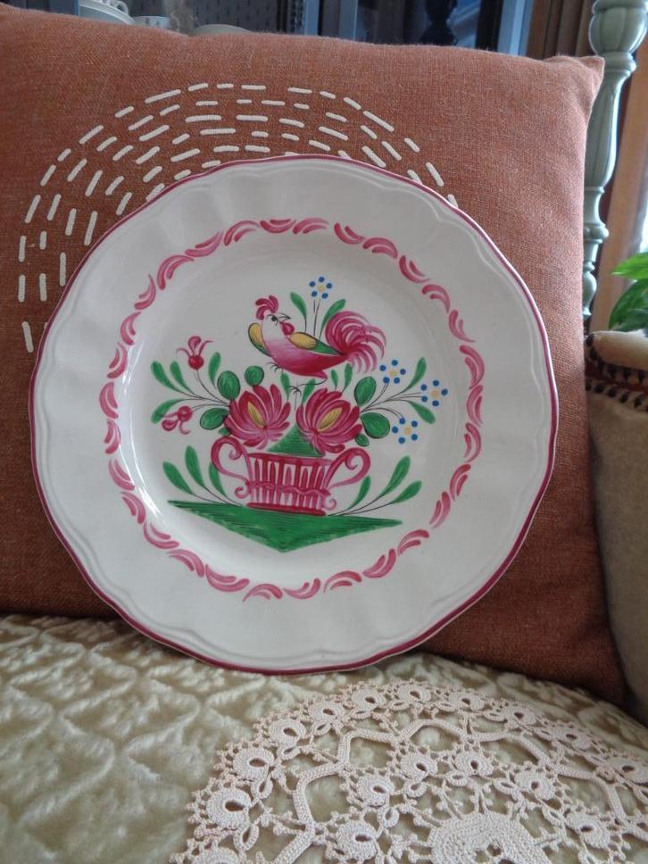 Brocant Frans Bord Haan St Clement ** Mimosa **, Antiek en Kunst, Antiek | Servies los, Ophalen of Verzenden