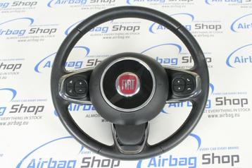 Stuur + airbag zwart Fiat 500 (2016-heden) beschikbaar voor biedingen