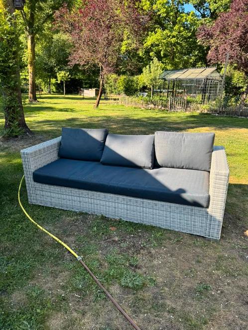 Garden impressions loungeset, Tuin en Terras, Tuinsets en Loungesets, Gebruikt, Loungeset, Kunststof, 7 zitplaatsen, Bank, Bijzettafel