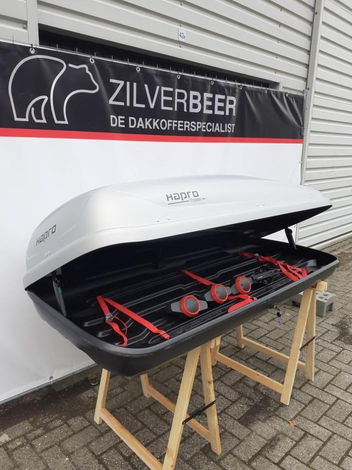 Te huur: Hapro Traxer 6.6 Skibox + Thule Dakdragers, Auto diversen, Dakkoffers, Zo goed als nieuw, Ophalen