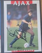 Jari Litmanen spelerskaart gesigneerd, Ophalen of Verzenden, Zo goed als nieuw, Ajax, Spelerskaart