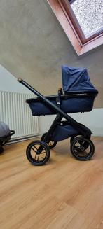 Dubatti kinderwagen - donker blauw, Verstelbare duwstang, Zo goed als nieuw, Ophalen, Kinderwagen