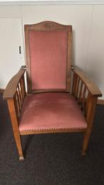 Oud roze rokersstoel in prima staat, Huis en Inrichting, Stoelen, Overige kleuren, Ophalen of Verzenden, Zo goed als nieuw, Eén