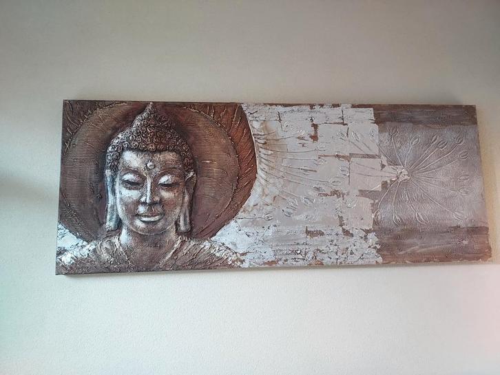 Boeddha Schilderij, Huis en Inrichting, Woonaccessoires | Wanddecoraties, Zo goed als nieuw, Ophalen