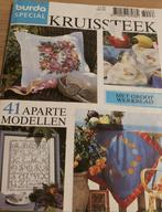 Burda special Kruissteek 41 aparte modellen met groot werkbl, Verzenden, Zo goed als nieuw, Borduurpakket