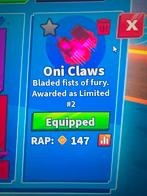 Oni Claws | Blade Ball Limited - Zeldzaam!, Spelcomputers en Games, Online, Nieuw, Ophalen of Verzenden, 3 spelers of meer