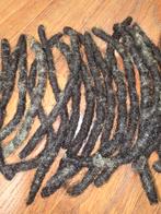 20 human hair dreadlocks grijs/zwart gemêleerd €20,-, Sieraden, Tassen en Uiterlijk, Uiterlijk | Haarverzorging, Ophalen of Verzenden