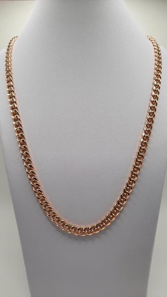 gouden heren ketting 14kt, Sieraden, Tassen en Uiterlijk, Kettingen, Nieuw, Goud, Goud, Ophalen of Verzenden