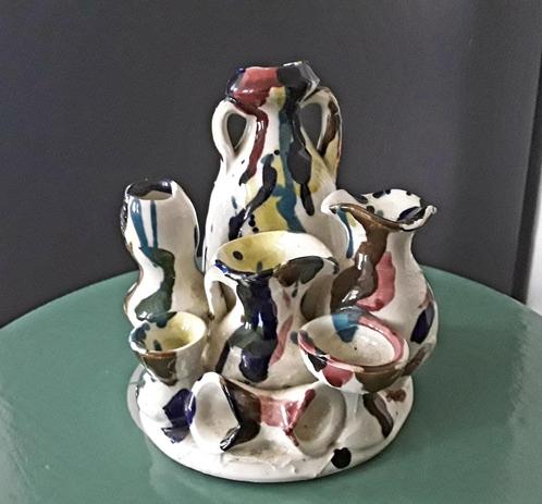 Kunstige vaasjes-arrangement, Antiek en Kunst, Curiosa en Brocante, Ophalen of Verzenden