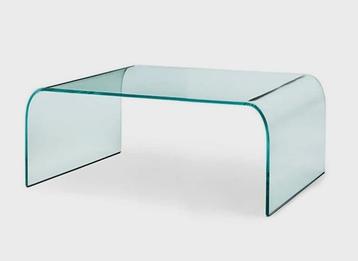 Vintage, glazen salontafel 'Waterfall', Fiam Angelo Cortesi beschikbaar voor biedingen