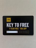 1 jaar TRX abbonement / membership twv €99, Ophalen of Verzenden, Nieuw