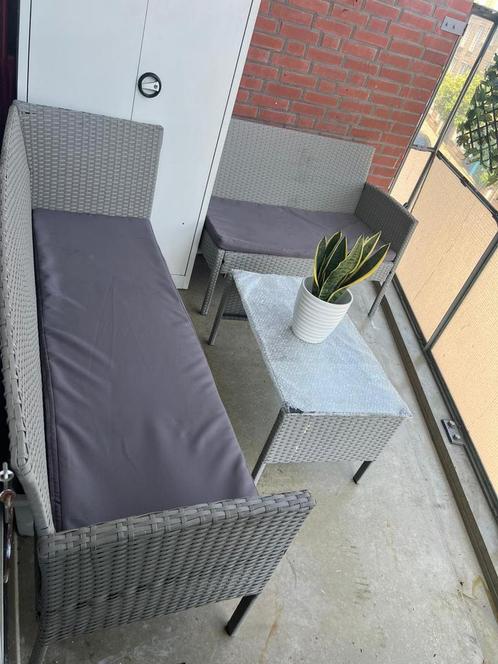 Balkon set te koop, Tuin en Terras, Tuinsets en Loungesets, Zo goed als nieuw, 5 zitplaatsen, Ophalen