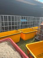1 waterdichte mortelbak, 2 niet waterdichte mortelbakken, Kooi, 110 cm of meer, Zo goed als nieuw, Ophalen
