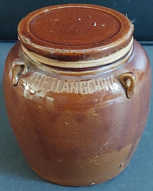 Chniees aardewerk pot met deksel - Adv S 275, Antiek en Kunst, Antiek | Keramiek en Aardewerk, Ophalen of Verzenden