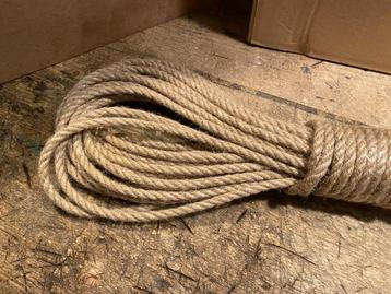TOUW JUTE 6mm trossen a 20mtr.  3-strengs beschikbaar voor biedingen