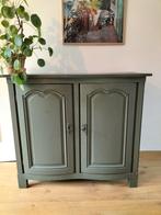 Brocante kastje groen krijtverf, Ophalen, Gebruikt, 50 tot 100 cm, 50 tot 75 cm