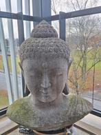 Zwaar Boeddahoofd van steen, Tuin en Terras, Ophalen, Zo goed als nieuw, Steen