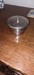 Zilveren boterschaal met deksel, Antiek en Kunst, Antiek | Goud en Zilver, Ophalen of Verzenden, Zilver