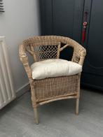 Rieten  stoel, Huis en Inrichting, Stoelen, Ophalen, Landelijk brocante, Bruin, Riet of Rotan