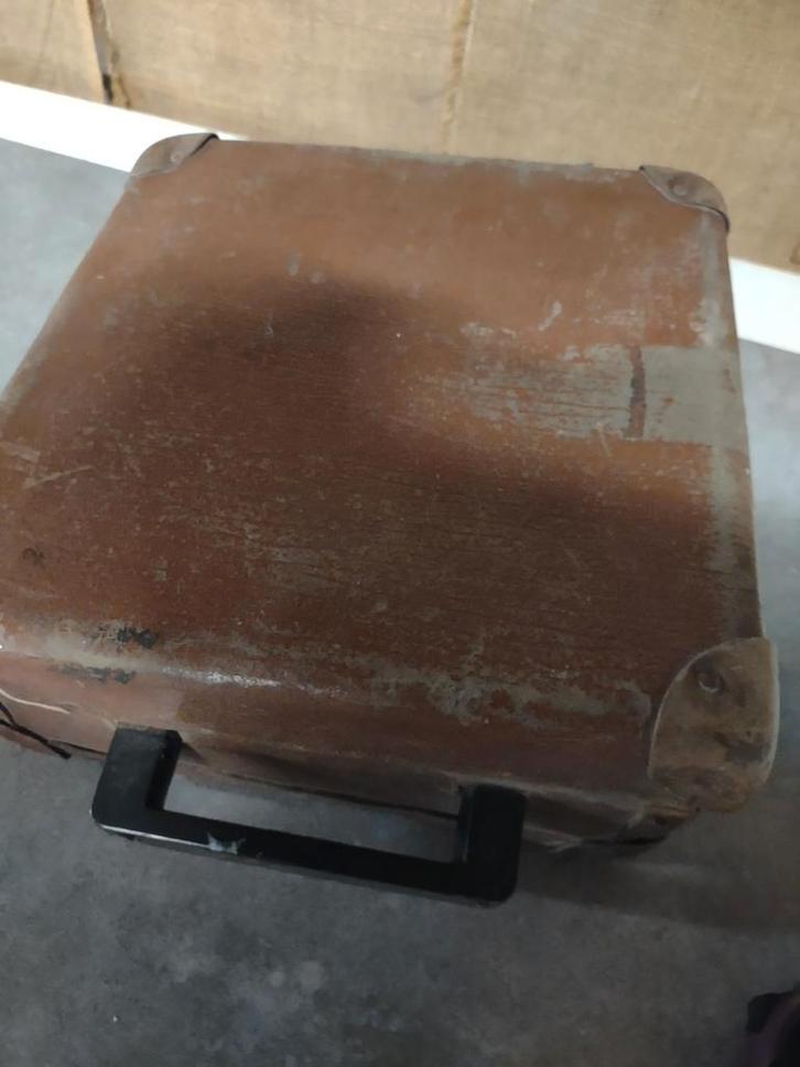 Vintage Bakeliet Koffertje met LP's, Antiek en Kunst, Antiek | Tv's en Audio, Ophalen of Verzenden