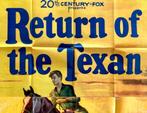 Return of the Texan (1952) - Originele filmposter, Ophalen of Verzenden, A1 t/m A3, Film en Tv, Rechthoekig Staand