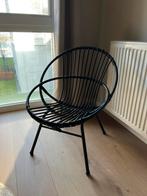 Rotan stoel zwart, Huis en Inrichting, Stoelen, Ophalen, Gebruikt, Zwart, Rohé Noordwolde, mid-century, jaren 60