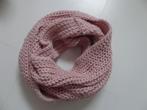 Mooie grote roze col sjaal, Kleding | Dames, Ophalen of Verzenden, Zo goed als nieuw, Maat 42/44 (L), Sjaal