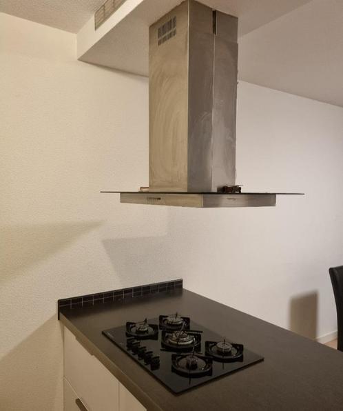 Inbouw gaskookplaat + afzuigkap, Witgoed en Apparatuur, Kookplaten, Gebruikt, Inbouw, Gas, 5 kookzones of meer, Ophalen