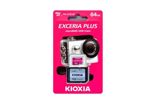 Kioxia Exceria Plus 64GB microSDXC geheugenkaart, Audio, Tv en Foto, Fotografie | Geheugenkaarten, Nieuw, MicroSDXC, 64 GB, Ophalen of Verzenden