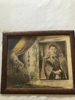 1940 Foto in houten lijst met glasplaat 47x56 cm gesneuvelde, Tweede Wereldoorlog, Ophalen of Verzenden, Zo goed als nieuw, Overige onderwerpen