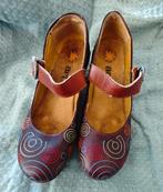 The ART company - Kastanjebruin m kleurige cirkels Pumps 42, Art, Pumps, Bruin, Ophalen of Verzenden